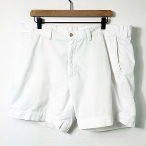 POLO RALPH LAUREN CLASSIC FIT 6" WHITE MEN SHORTS SIZE 38 100% COTTON